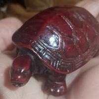 Tartaruga porta fortuna. pietra naturale, dura. 