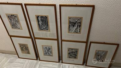 Raro Ciclo di Disegni Originali XX Secolo