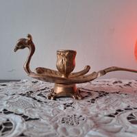 Candeliere a forma di pavone