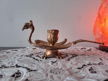 Candeliere a forma di pavone