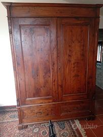 Armadio antico in noce massello - fine '800/'900