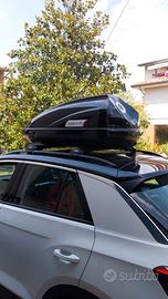 BOX DA TETTO MODULA mod.TRAVEL 370 lt nero lucido