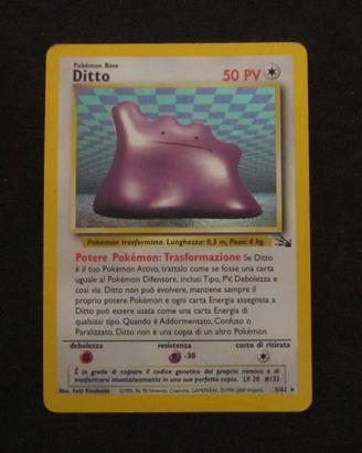 POKEMON DITTO FOSSIL ITA  HOLO 3/62