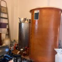 Botte vetro resina 600lt e botte acciaio inox 300L