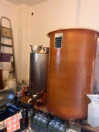 Botte vetro resina 600lt e botte acciaio inox 300L