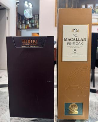 Whisky macallan 8/hibiki