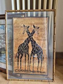 Quadro con giraffe