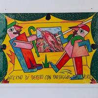 Bruno DONZELLI Serigrafia Interno di Depero PopArt