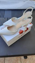 Sandalo donna tg. 39 tacco 9,50 cm