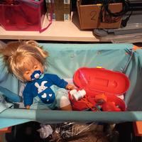 bambola Cicciobello con culla e accessori