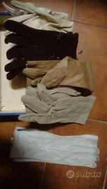 Guanti vintage più scatola