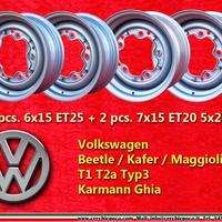 4 cerchi Volkswagen Maggiolino Buggy 6x15 7x15 5x2