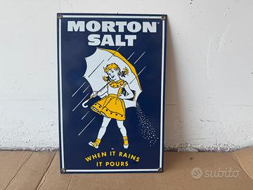 insegna morton salt pubblicità vintage