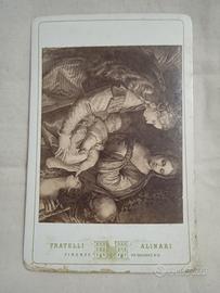Carte de visite F.lli Alinari Sacra Famiglia