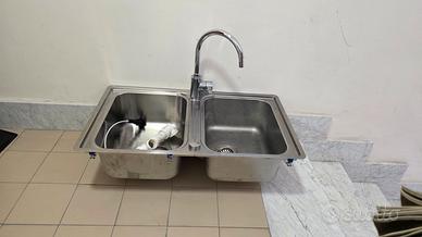 Lavello Blanco e Miscelatore Grohe