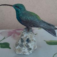 Colibrì n3, in scultura di argilla da collezione