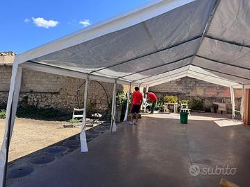 Gazebo tubulare 5x10 ultra resistente