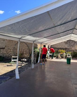 Gazebo tubulare 5x10 ultra resistente
