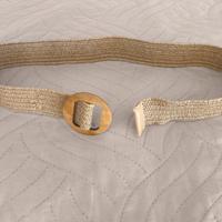 cintura elastica con fibbia in legno