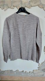 Maglione Vintage 70s Dralon Bayer – Grigio mélange