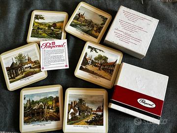 N. 6 sottobicchieri vintage Pimpernel originali