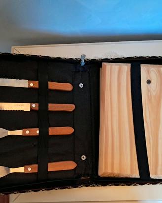 Set Asado Argentino Tradizionale in Vera Pelle
