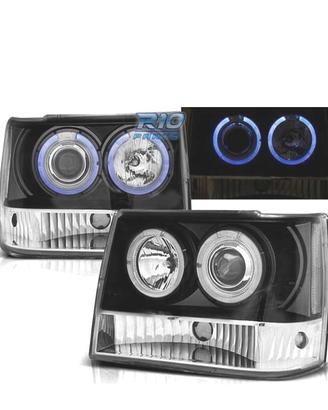 FARI JEEP GRAND CHEROKEE 93-98 OCCHI ANGELI NERO