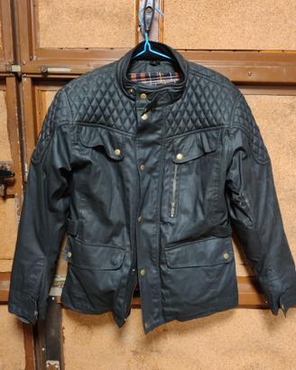 Giacca moto Heritage Mtech nera