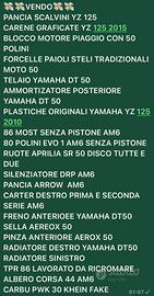 Ricambi moto am6,piaggio,yz,minarelli