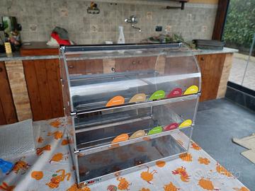 Vetrina espositore da banco AR tech per brioche