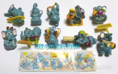SERIE COMPLETA n° 10 SORPRESINE KINDER ELEFANTAO