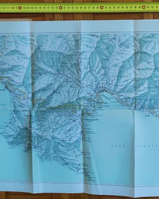 MAPPA ANNI 50 DEL GOLFO DEL TIGULLIO-PORTOFINO