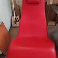 Chaise longue rossa