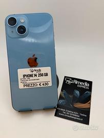 iPhone 14 256GB blu usato garanzia 