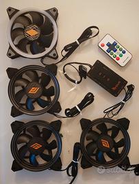 Kit 4 Ventole ARGB PWM + Hub