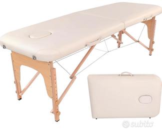 Lettino 2 zone in legno