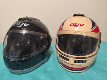 AGV COPPIA CASCHI MOTO VINTAGE