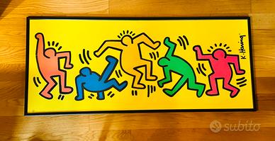 Grande quadro con cornice - stampa K.Haring