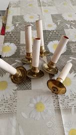 Candelabri dorati per lampadario 