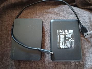coppia di dischi esterni usb Toshiba da 1 TB