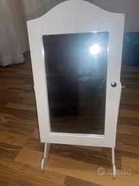 Portagoie bianco con specchio