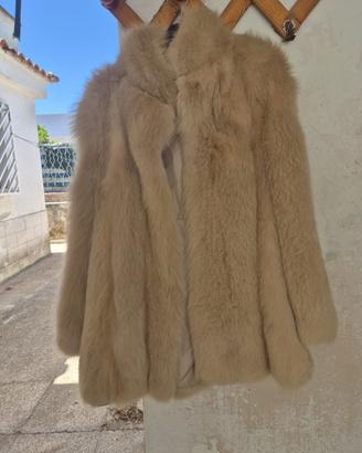 Cappotto in vera pelliccia di volpe