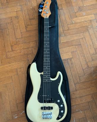 Basso eko vintage white + custodia