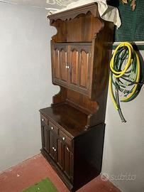 Mobile credenza con alzata in legno stile Country