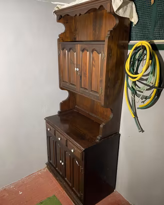 Mobile credenza con alzata in legno stile Country