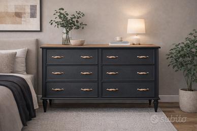 Cassettiera  doppia anni '70 restaurata