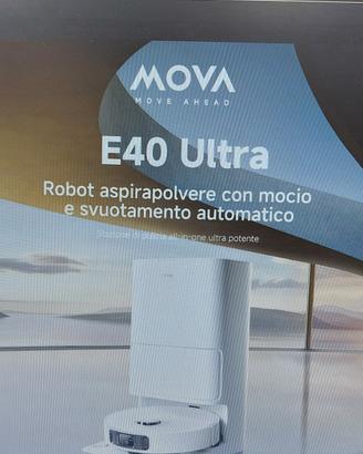 robot aspirapolvere Mova e40ultra, nuovo