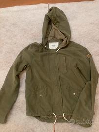 Parka leggero ONLY donna XS-Kaki,cappuccio,dettagl