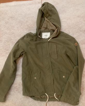 Parka leggero ONLY donna XS-Kaki,cappuccio,dettagl