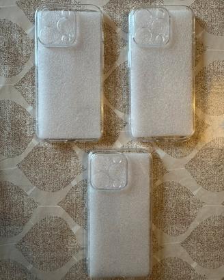 3 cover trasparenti nuove iPhone 15 Pro